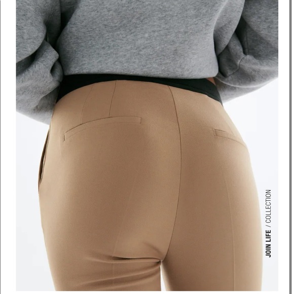 Zara Taupe Brown Pants - Picture 4 of 10